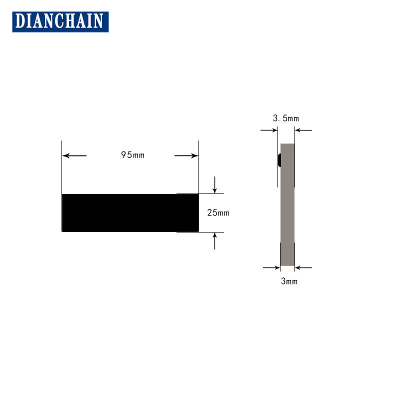 95*25mmU9 chip PCB metal resistant UHF RFID tag waterproof and high temperature resistance 915MHZ