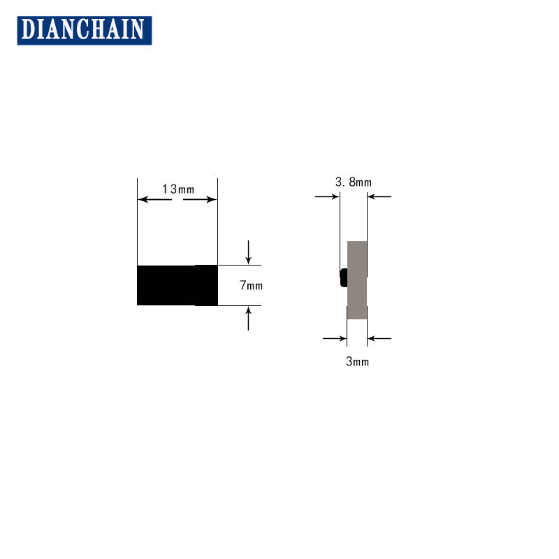 PCB anti metal ultra-high frequency RFID tag 13 * 7mmU9 chip NFC tag High temperature resistant warehouse shelf tag