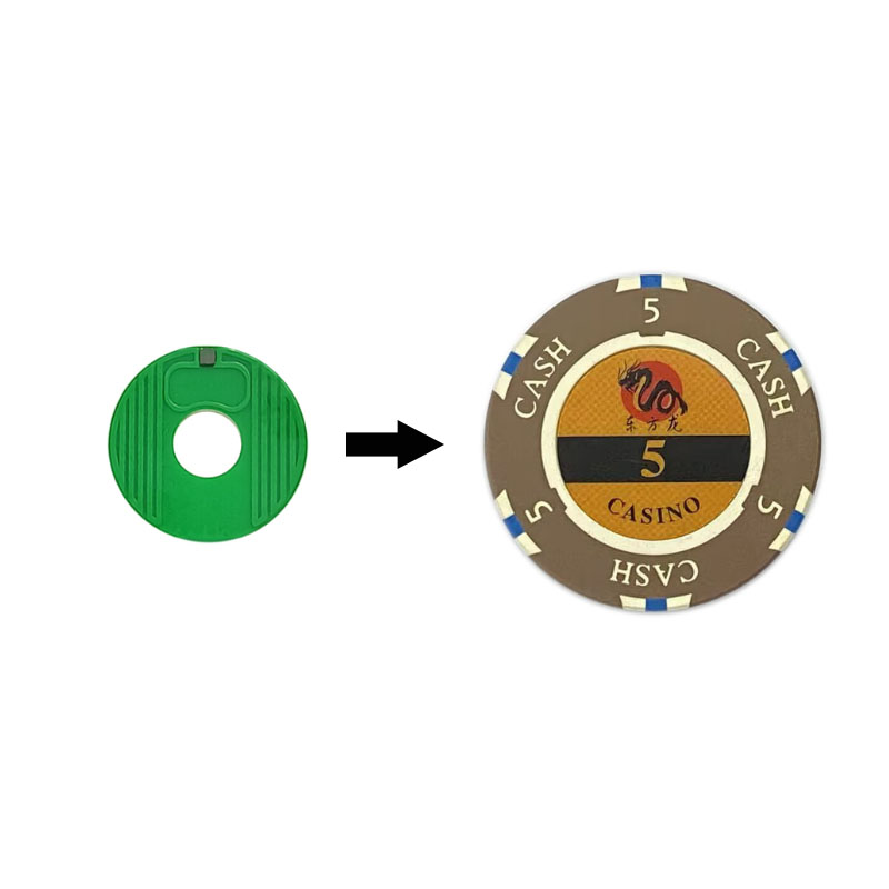 RFID Poker Chips Round Heat-resistant Waterproof Nfc Anti-counterfeiting Traceable Easy to clear R6P Chip