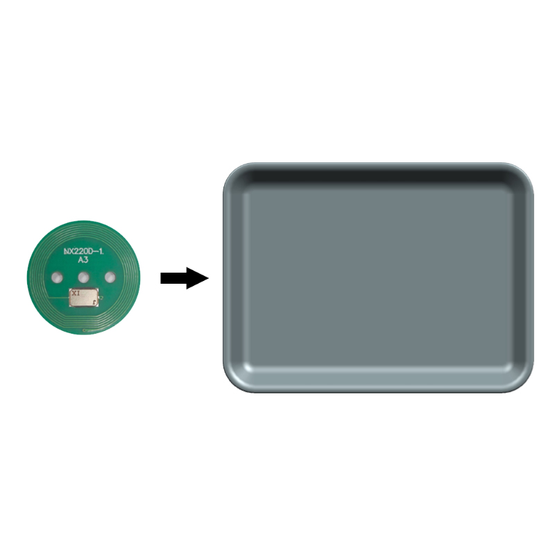 Customizable RFID melamine tableware quick inventory PCB tag diameter 22mm high temperature and waterproof tag